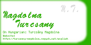 magdolna turcsany business card