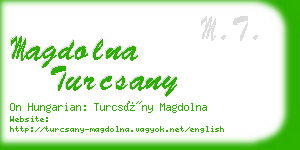 magdolna turcsany business card
